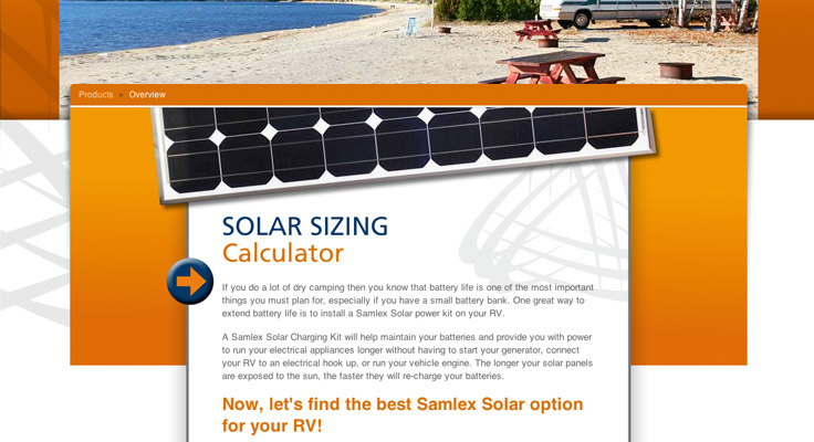 Web Application: Samlex Solar Inc.